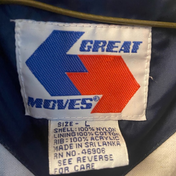 VTG 80s 90s Givenchy Great Moves Vintage Wind Breaker Jacket Mens L Blue - Picture 5 of 8